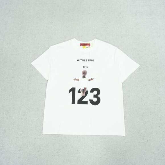 RIVINGTON ROI REBIS Angel lettering White Short Sleeve